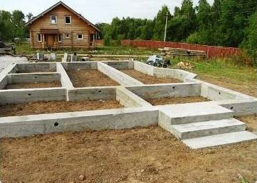 Строительство фундамента для загородного дома